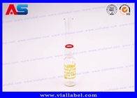 Fiala di vetro farmaceutica del tanon del Sus chiara con gli anelli 1ml 2ml 3ml 5ml 6ml 10ml