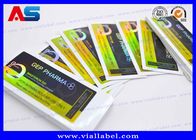Etichette per flaconcini autoadesivi anti-falsi da 10 ml personalizzate Per le etichette in vetro per flaconcini di peptidi anabolizzanti